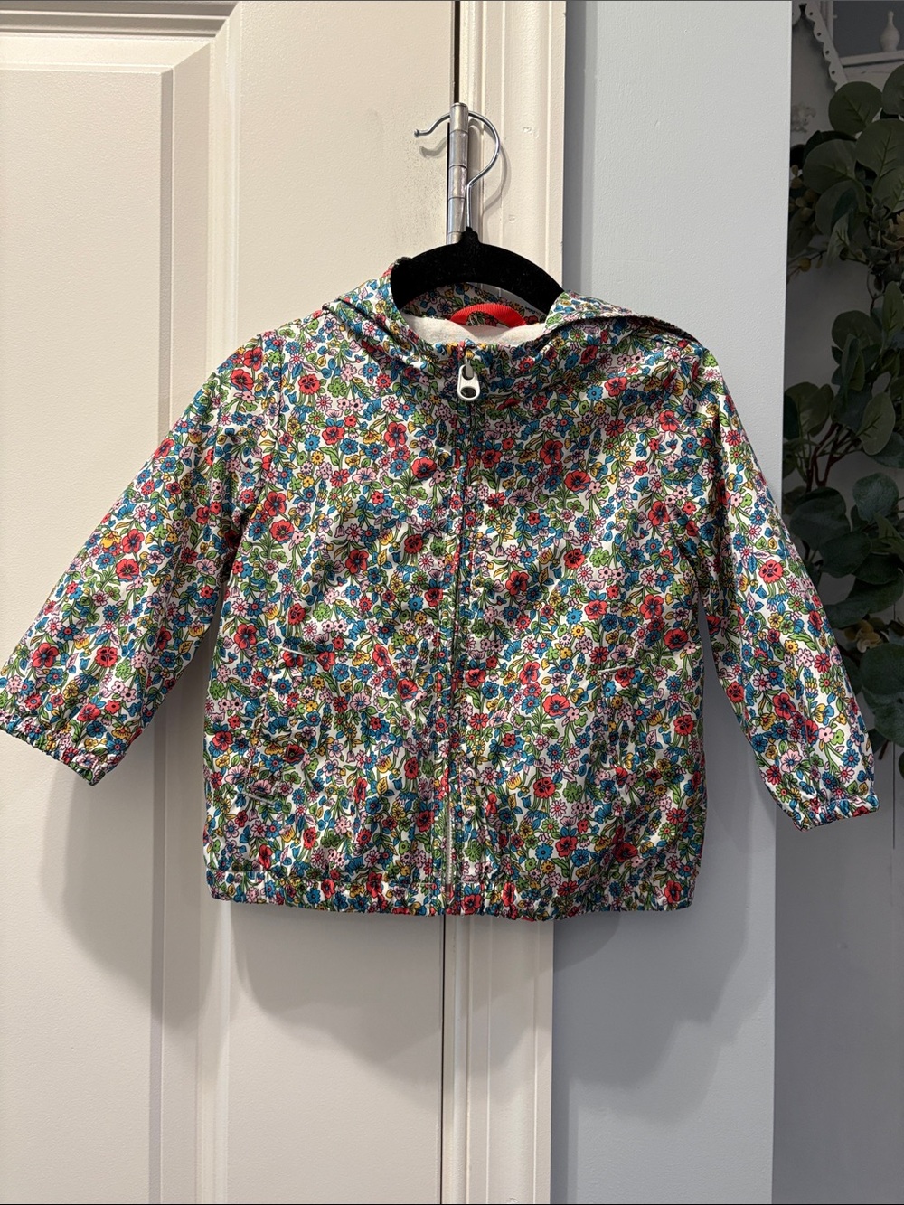 Old Navy Floral Hooded Raincoat - Multicolor